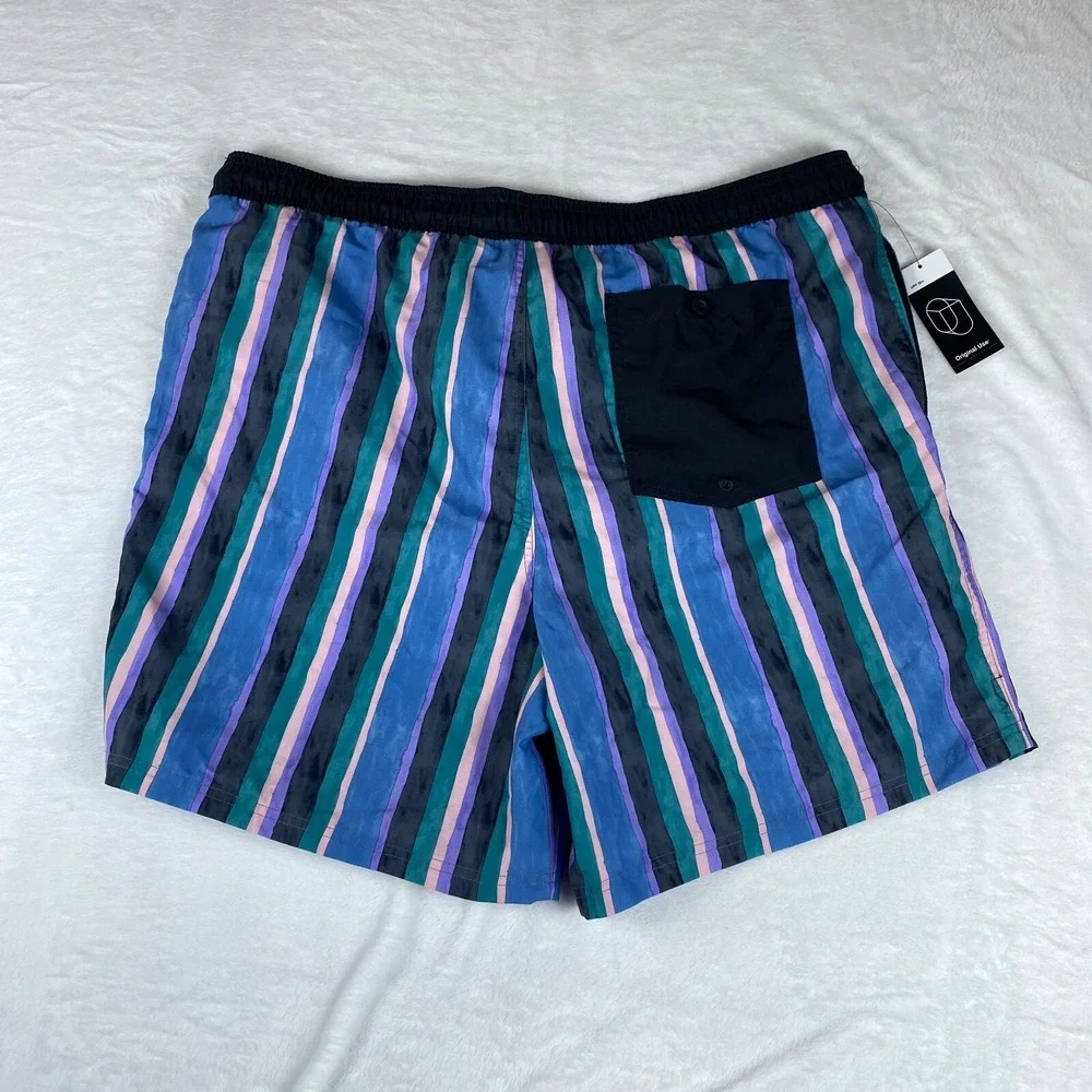 Original Use Swim Trunks Men XL Multi Striped 7